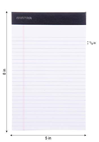 Image of Mintra Office Legal Pads, ((xBasic, 5in x 8in, Narrow (White), 36pk (6-6pks))