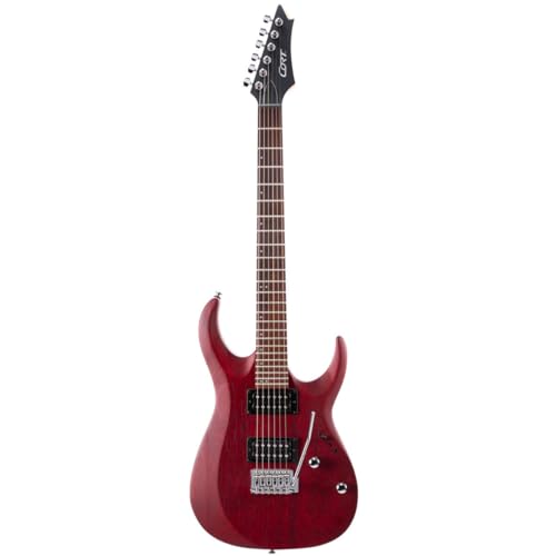 Cort X100 - Black cherry poros abiertos - Guitarra eléctrica