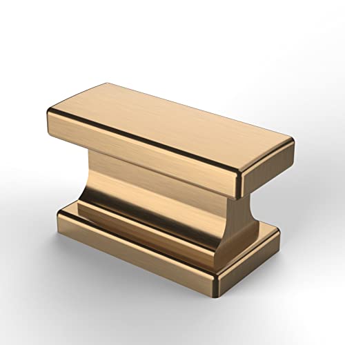 Asidrama 10 Pack Champagne Bronze Kitchen Cabinet Knobs Brushed Brass Dresser Knobs Drawer Knobs Gold Cabinet Hardware Zinc Knobs for Dresser Drawers by Asidrama - Used condition - CA$12.71