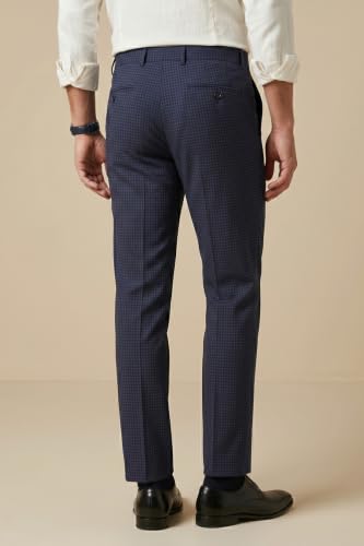 Image of Peter England Men Mid Rise Slim Work Utility Pants