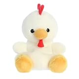 Aurora® Adorable Palm Pals™ Cooper Chicken™ Stuffed Animal - Fun Collectible Plush for Kids and Adult Collectors - Perfect for Decorating Rooms and Birthday Gifts - White 6 Inches