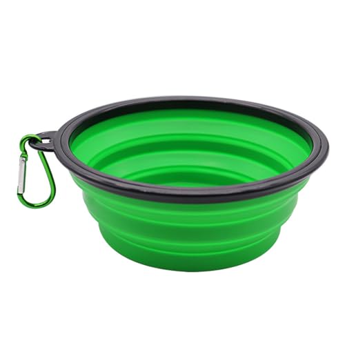 BEPSYOM Ciotola Pieghevole Portatile per Cani, Gatti e Animali Domestici, Piatto per Irrigazione con Moschettone, Foderato e Trasportabile, Ciotole per Cani da Viaggio