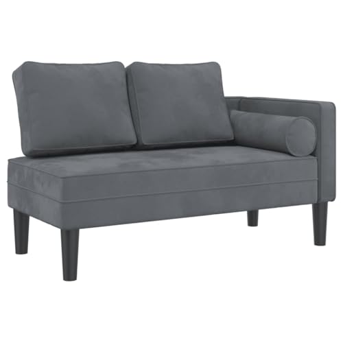 【Tessuto in velluto morbido e accogliente:】 Questa chaise longue è impreziosita da un tessuto in velluto eccezionalmente morbido e confortevole, che offre una piacevole sensazione sulla pelle.