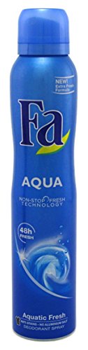 Fa Deodorant 6.75 Ounce Spray Aqua (199ml) (3 Pack)