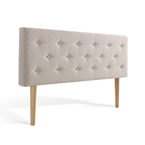 INTENSE DECO Tête de lit capitonnée Théa 160cm Tissu Beige