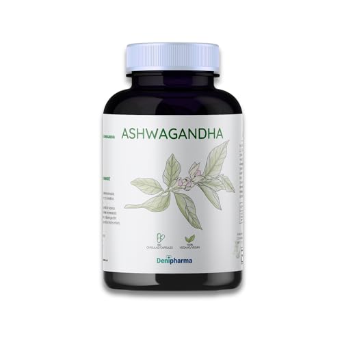Ashwagandha Alta Potencia - 180 Cápsulas - Bienestar Emocional, Vitalidad, Energía Natural, Relajación, Resistencia Física, Suplemento - 1 Cápsula Día - | DENIPHARMA