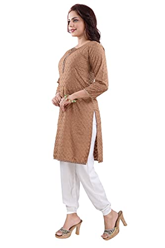 Image of DREAM & DZIRE Women Chikankari Kurti for Plus Size & Small Size.