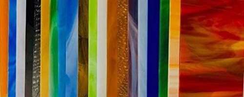 20 Sheets Spectrum & Wissmach Stained Glass (4" x 6") Opals Cathedrals by Sun and Moon Stained Glass