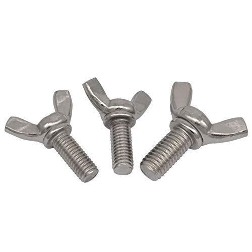 Qfkj Bolt M3-M12 Wing Screws 304 Stainless Steel Butterfly Screw Butterfly Bolt Durable (Dimensions : M12X40 1Pcs) #TOP4