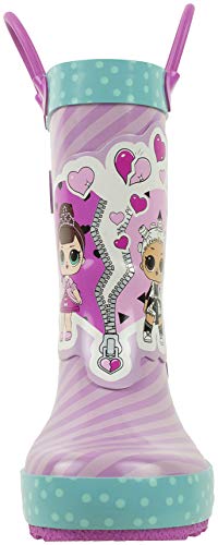 L.O.L. Surprise! Girls Rainboots, Fancy and Fresh, 100% Rubber, Waterproof with Easy-on Handles, Ages 2 to 103