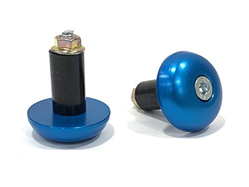 uve Moto - arrêts de Guidon de Aluminium Bleues pour Guidon de Trial Cover