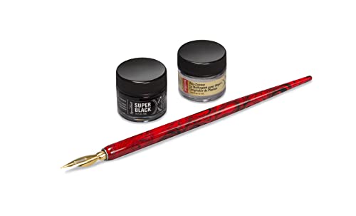 Encre de Chine super noire Speedball et stylo de collection à offrir aux artistes