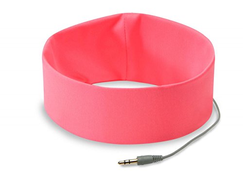 AcousticSheep SleepPhones Classic | Corded Headphones for Sleep, Travel, and More | The Original and Most Comfortable Headphones for Sleeping | Sunset Pink - Breeze Fabric (Size S)