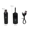 24G XLR Wireless Microphone System with 80m Range and 5H Battery for Dynamic Mics, Ideal for Live Performance and Recording, Black(1 in 1) #5