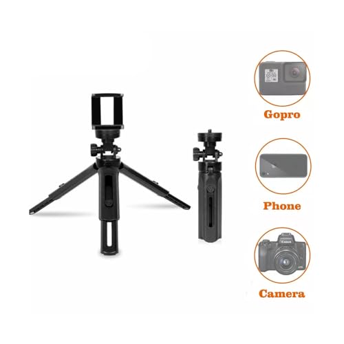 Image of Youtuber Kit | 10 inch RGB Ring Light | MiniPro T1 - Compact 16cm Mini Tripod (Tabletop Use) | Ideal for Facebook Videos, Reels & Vlogging (MiniPro T1 + RGB 10 inch Light)