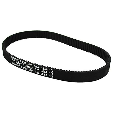 Ruiting Correa de Transmisión de Goma Duradera de Repuesto 3M-384-12 para Moto Eléctrica Cover