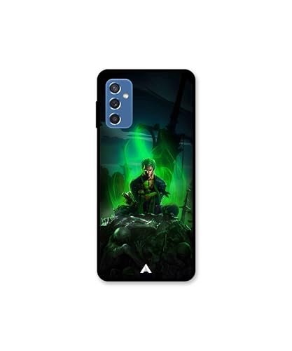 Image of Premium Anime 1 Case for Samsung Galaxy M52 (Glossy Finish) Soft-Touch Metal TPU Back Cover, Shockproof, Designer, Aesthetic Mobile Phone Case