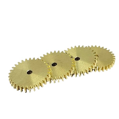 Bevel Gear Pinion Hardware Mechanical 2pcs 0.5M 30T Copper Gear 1.98 2.02 2.98 3.02mm Hole Diameter X Thickness 2/3mm Small Gear(Hole - Thickness)