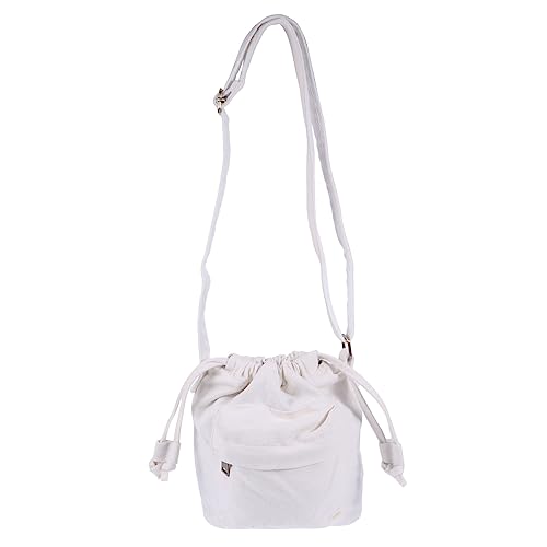 Sac repas shoulder bag jaune en toile vintage pour femme