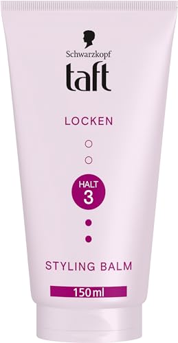 Schwarzkopf Taft Balm Locken Styling (150ml) Haarstyling-Balsam für lockiges Haar schonend für Haar und Kopfhaut veganes Styling-Haar-Balsam