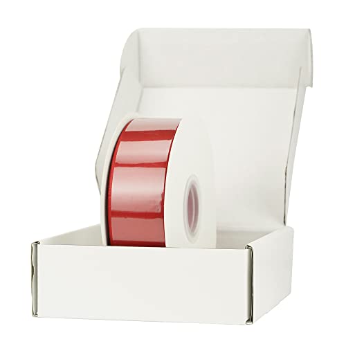 Huihuang Red Ribbon 1-1/2 Inch Satin Ribbon, Red Double Faced Satin Ribbon For Christmas Gift Wrapping For Bows Making Floral Bouquet Wedding Christmas Decor Party Favor And Craft Supplies-50 Yards #TOP2