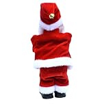 YARNOW Fiber Optic Santa Claus Electric Santa Claus Doll Christmas Electric Plush Toys Kids Toy
