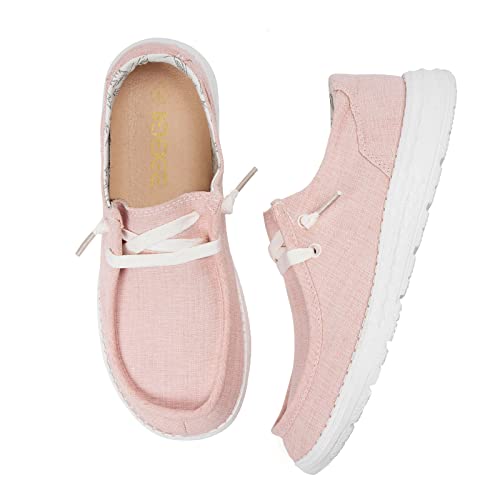 Image of Women's Canvas Loafers, Comfortable Slip-On Walking Shoes