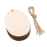PRETYZOOM 20 Stück Ostern Anhänger Holzdeko Holzscheiben Holz Ostereier Osterhasen Blumen Eier Hasen Figur Streudeko Osteranhänger Holz Osterdeko Dekohänger DIY Basteln Baumschmuck