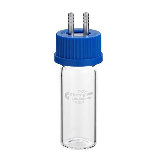 Chemglass CLS-1429-02 Series CLS-1429 2-Port Drip Tube Assembly with Open Top Cap and Gasket