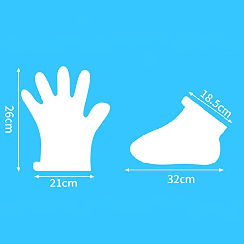 Hipifans 400pcs Paraffin Wax Bath Liners for Foot & Hand, Paraffin Bath Liners & Thermal Therapy Covers - Larger, Thicker Socks and Plastic Bags for Hot Spa Wax Treatment - Thumbnail 2