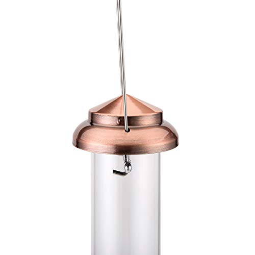 image for iBorn Bird Feeder Hanging Wild Bird Seed Feeder for Mix Seed Blends He