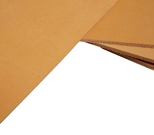 Veg Tan Tooling Leather 2.0Mm Full Grain Stiff Cowhide Handmade Diy Art Crafts Carving Firm Genuine Leather #TOP5