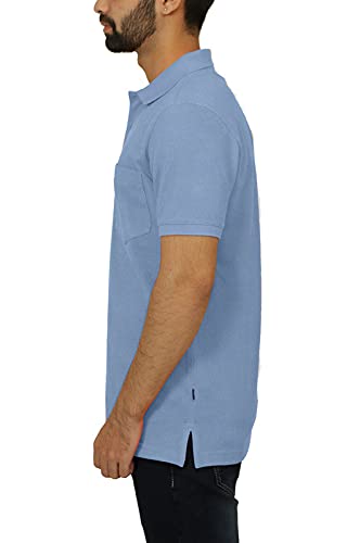Image of Celsius Men's Half Sleeve Classic Solid Pique Polo with Pocket