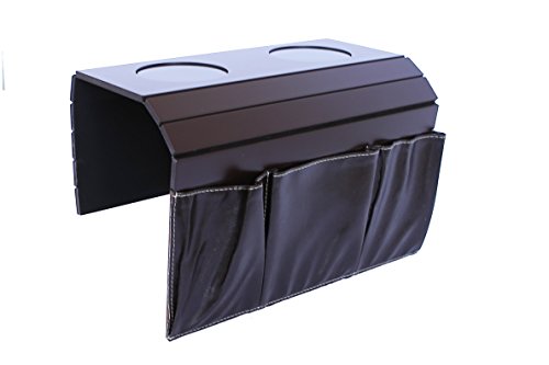 meistar Sofa Couch Arm Tray Table. Remote Control and Cellphone Organizer Holder, Arm Rest Organizer, Arm Rest Table with Pockets