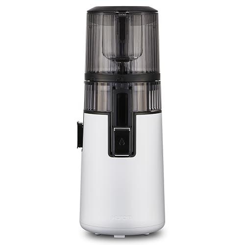 Image of Hurom H70 Cold Press Juicer Machine, Easy to Clean Masticating Slow Juicer, Ideal Balance of Size and Function, Compact, Strainer Free, Self Feeding, Hands Free, with Wide Mouth Hopper (White)