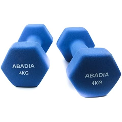 Abadia - Juego de 2 Mancuernas Hexagonales 4 kg de Neopreno Cover