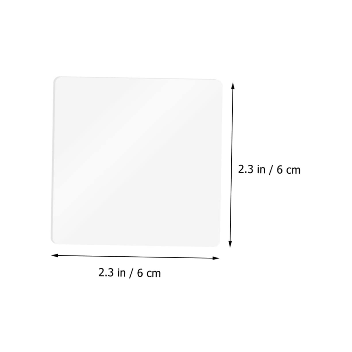SHINEOFI 200 piezas Cinta Adhesiva Doble Cara Nano Transparente Unidades Cuadrada Fuerte Para Colgar Cuadros y Decoración Pared Sin Daños