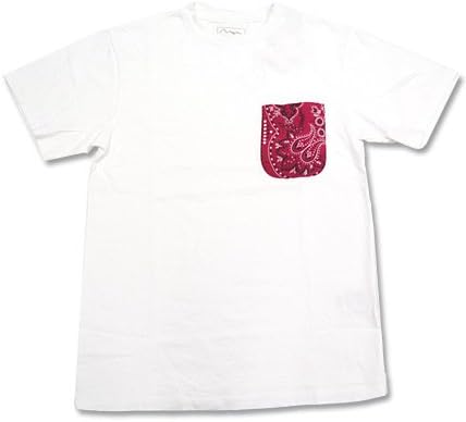 Amazon マナスタッシュ Manastash 半袖 Tシャツ バンダナ ポケット ヴィンテージ L 034レッド Tシャツ カットソー 通販