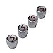 (Set of 4) S Metal Auto Tire Valve Stem Cap Cover with Resin S Emblem Covers Trim for Mini Cooper S Countryman S Clubman S JCW 36110429652