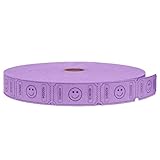 Savvylife 2200 Raffle Tickets, Smile, Purple, Single Roll, 1x2 Inch, Tickets for Classroom, Entry, Events and Arcade