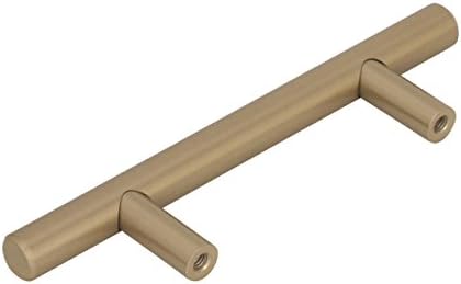 Amerock Bar Pulls 3 inch (76 mm) Center-to-Center Golden Champagne Cabinet Pull - 10 Pack - 5