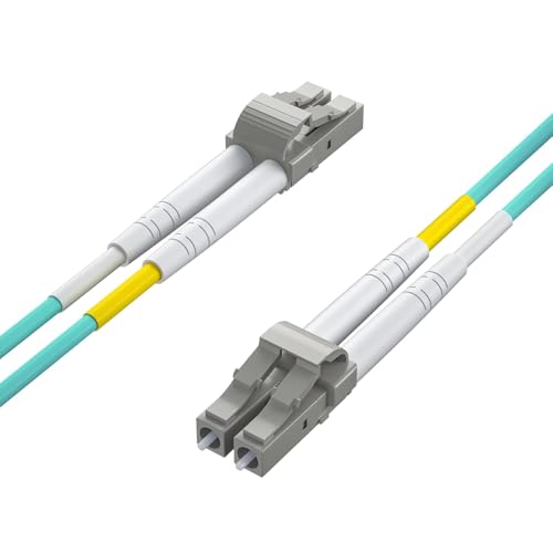 Kabel światłowodowy LC do LC 3 m, przewody OM3 Multimode Duplex 50/125 kabel światłowodowy LSZH do nadajnika 1G/10 Gb SFP+, konwerter mediów - ipolex