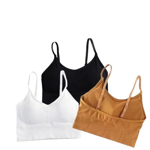 Image of Acnos 7 Colors Women's Wirefree Non Padded Super Combed Cotton Elastane Stretch Medium Coverage Everyday Bra with Concealed Shaper Panel and Adjustable