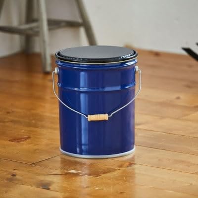 スツール風ペール缶(ネイビー)クッション付き