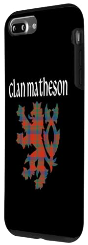 Image of iPhone 7 Plus /8 Plus Clan Matheson Tartan Scottish Family Name Scotland Pride Case