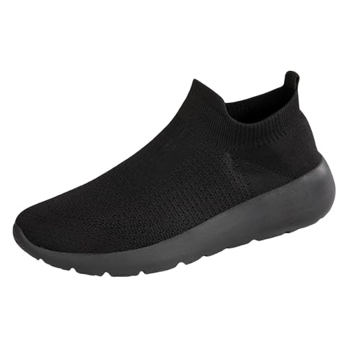 Generisch Zapatillas de deporte para hombre, zapatillas de senderismo, zapatillas de malla transpirables, ligeras, de entrenamiento, trekking, senderismo, suela exterior para correr, gimnasio, Negro