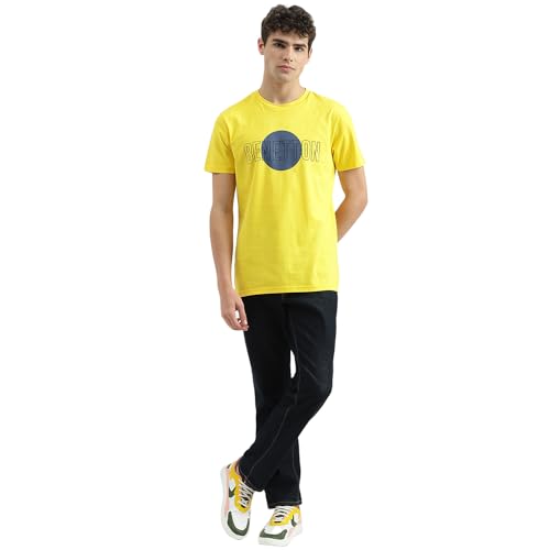 Image of United Colors of Benetton Men's Cotton Regular Fit T-Shirt