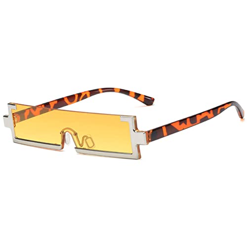 Nuances bleu clair lunettes de soleil monobloc vintage au design minimaliste raffiné