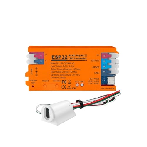 Contrôleur LED ESP32 WLED pour animer un ruban WS2812B et créer une ambiance cinéma chez soi