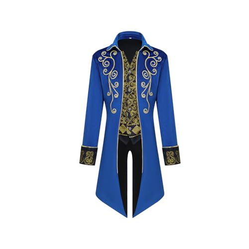YORDET Chaqueta steampunk retro medieval para hombre, estilo